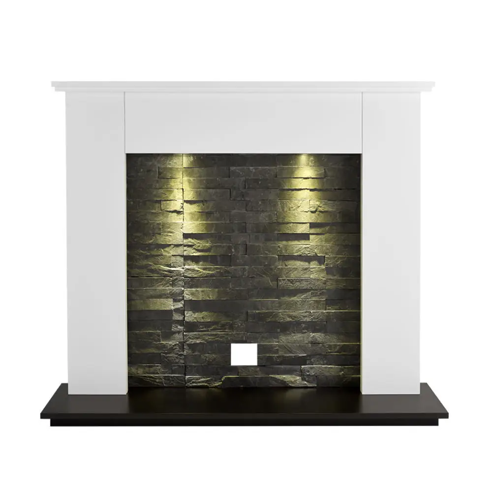 New Style White Color Contemporary Appearance LED Electric Fireplace For Living Room