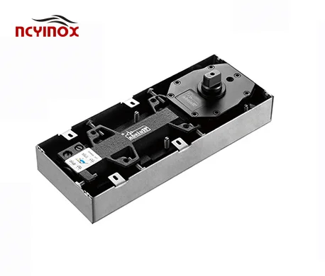 Concealed 105 degree open door closer pivot floor hinge for glass door