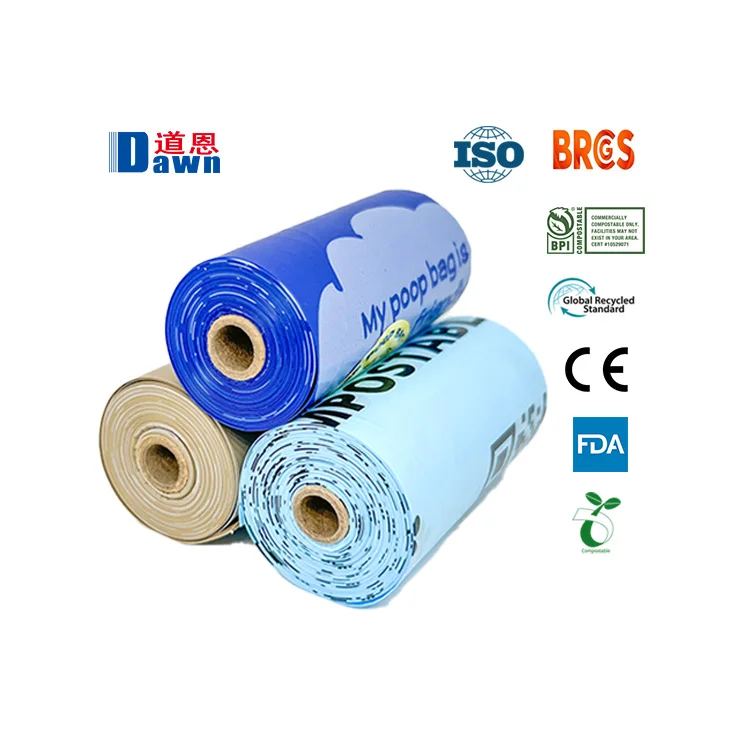 Easily Degradable Dog Poop Bags New Look Guaranteed Leak Proof and Extra Thick WasteBag Refill Rolls For Dogs Toilet Bag