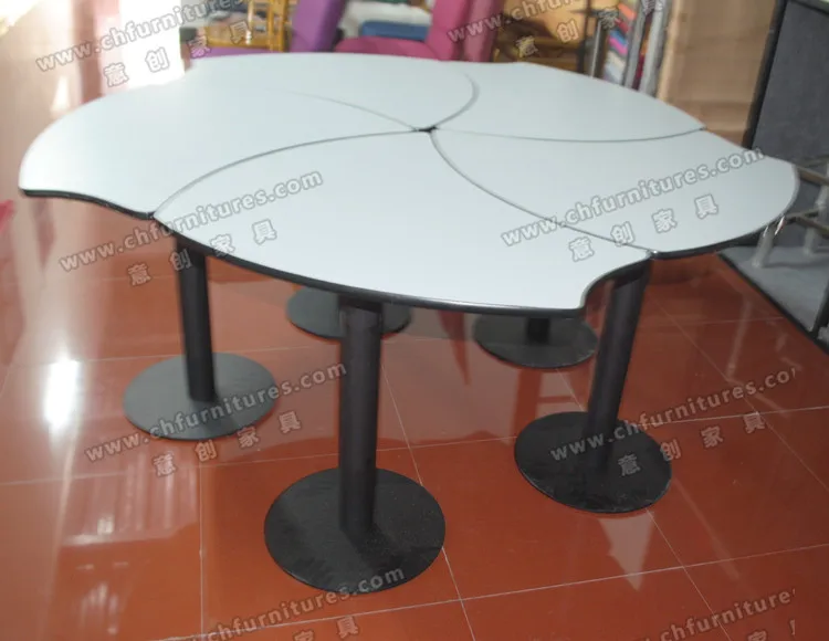 Modern minimalist irregular detachable and assembleable coffee table for multiple people