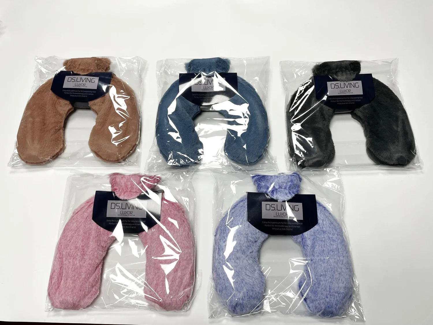 Стандартная U-образная бутылка для горячей воды из ПВХ BS с плюшевой крышкой