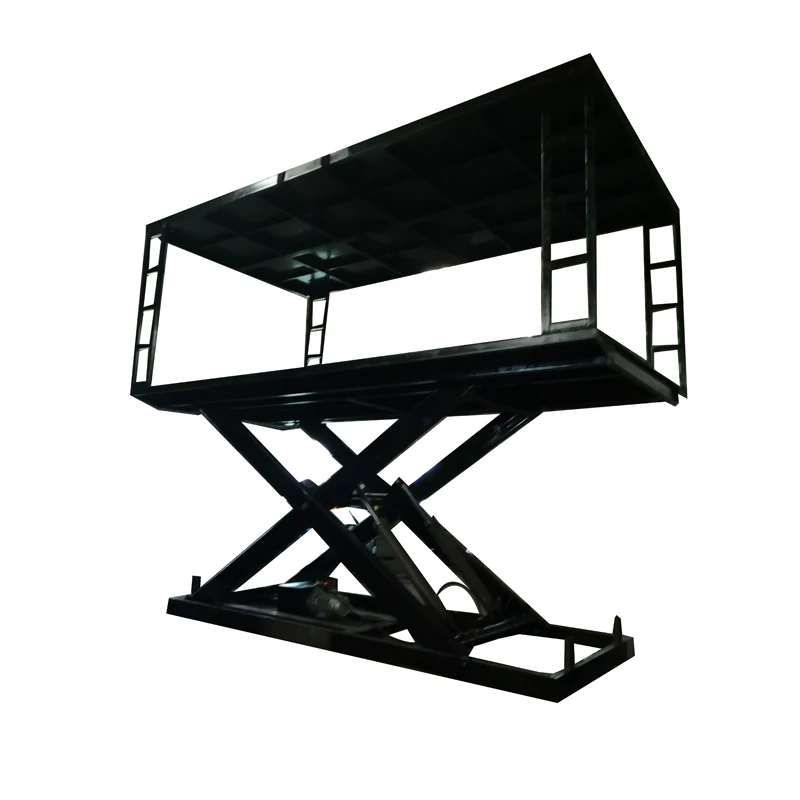 Hydraulic scissor car lift platform use for car parking and storage