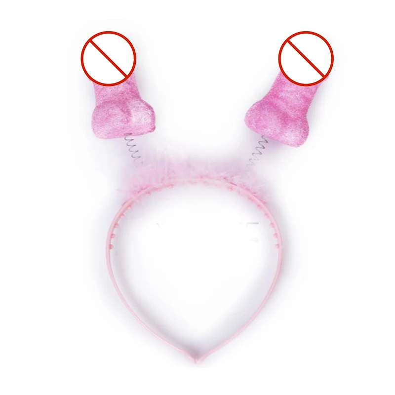 Novelty Penis Headband Adult Games Tiara for Girls Bachelorette Party Accessories