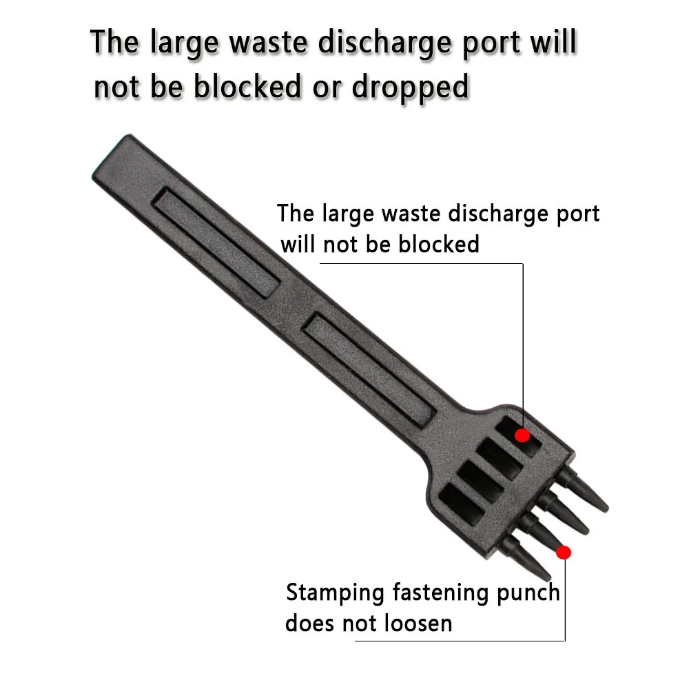 3pcs/set 2/4/6 Prong Leather Punching Tools Leathercraft Spacing Hole Craft Round Row Hole Punch