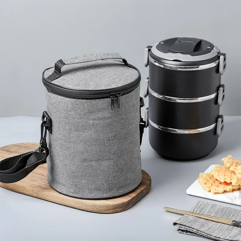 Custom reusable wine can thermal portable food carry on package school children kids lunch box insulated lunch bags for adults