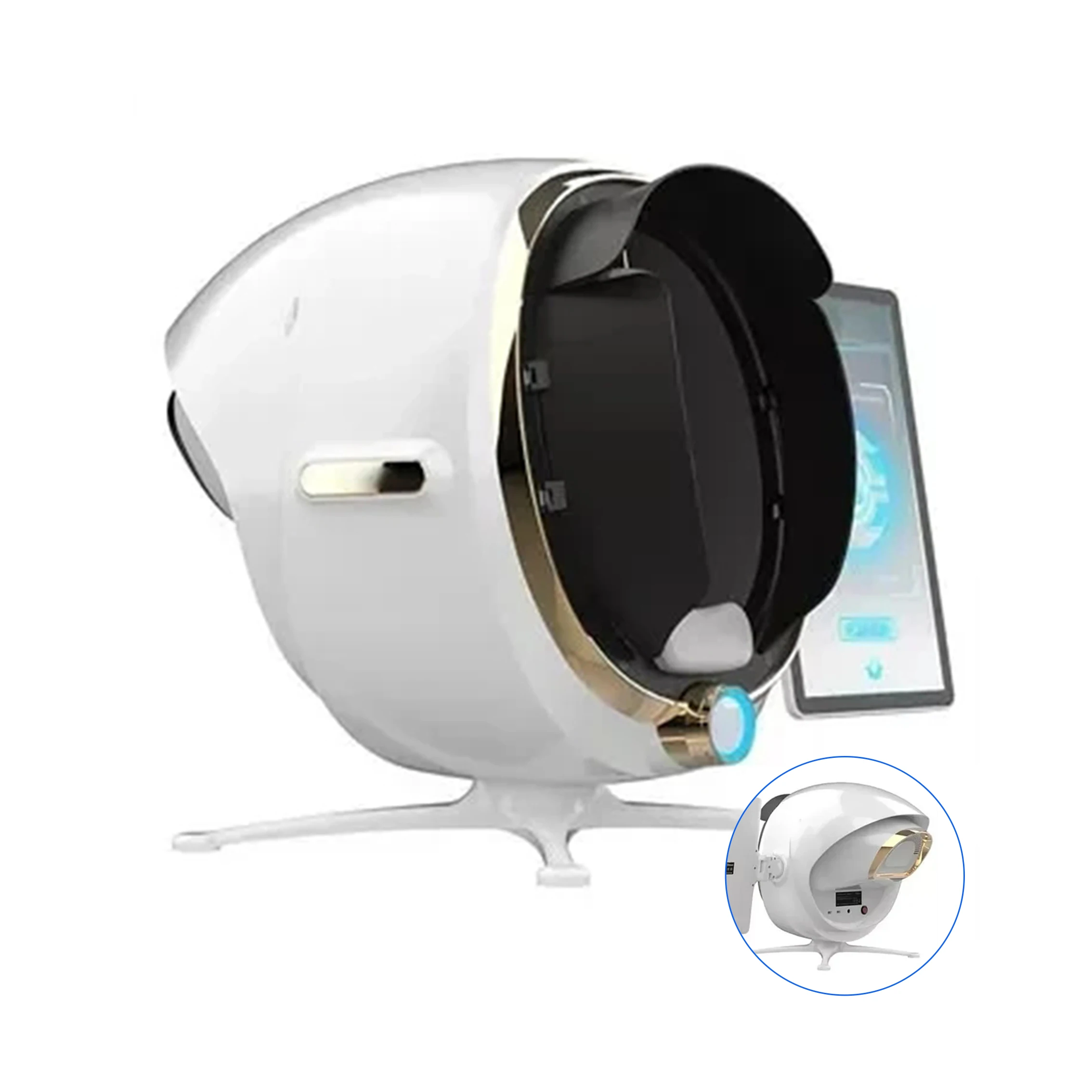 Hot sale professional Beauty spa home use facial portable magic mirror skin detector analyzer face machine facial scanner