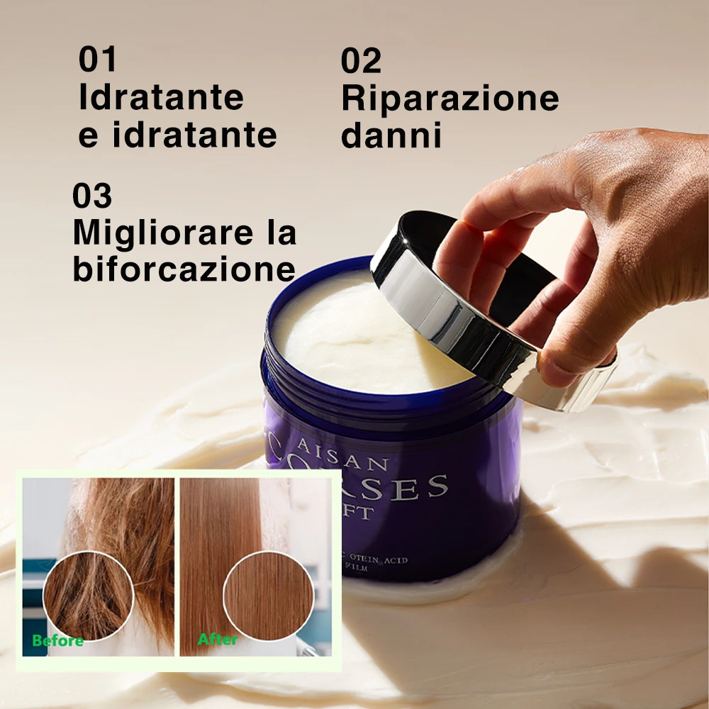 Factory Custom Luxury Caviar Hair Treatment Moisturizing Anti-Loss Hair Mask For Damaged Hair