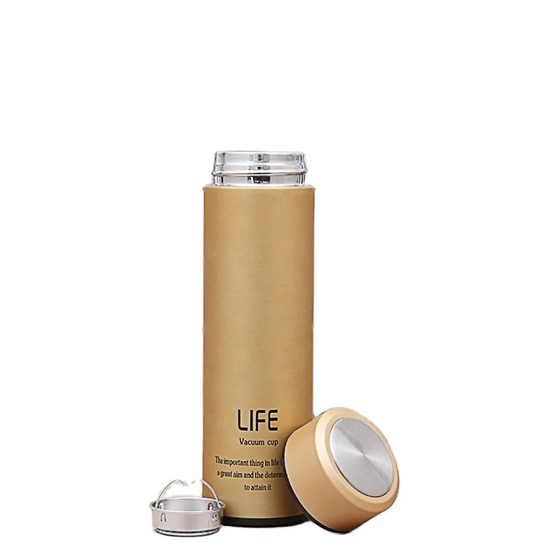 Stainless Steel Thermos Cups Insulated Tumbler Thermocup With Strainer Vacuum Flask Coffee Mugs Travel Bottle Mug 350/400/500ML