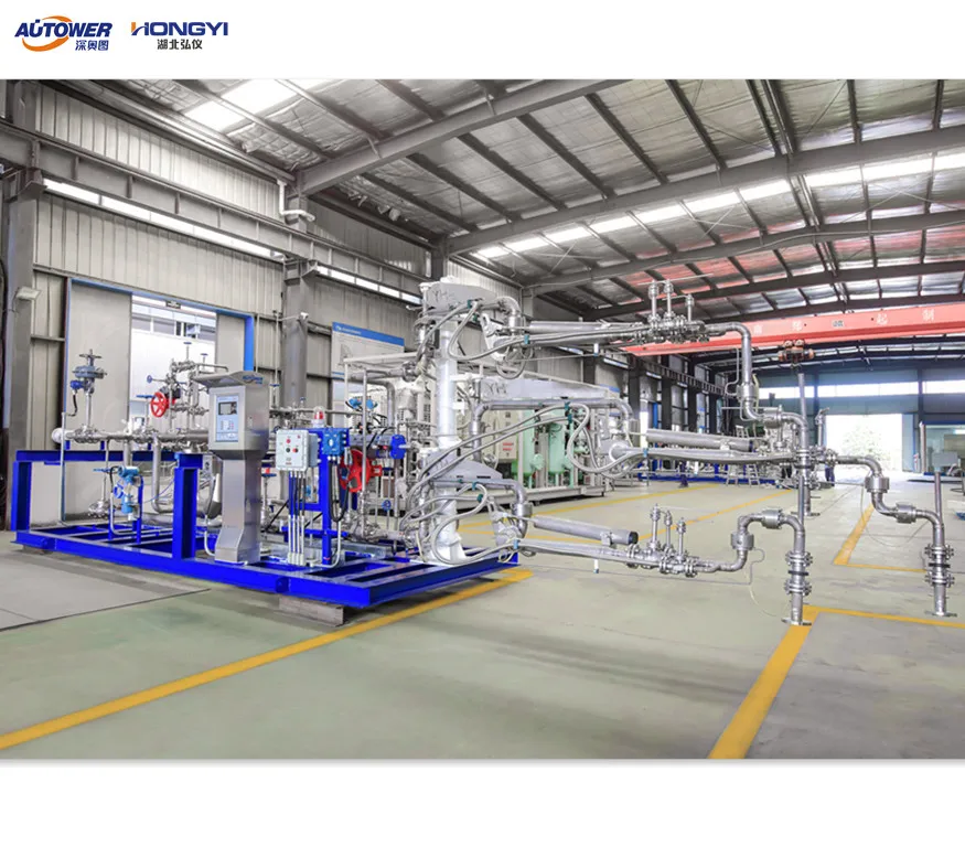 LNG low complexity and installation LPG Top and Bottom Loading Packages with loading arm flowmeter batch controller