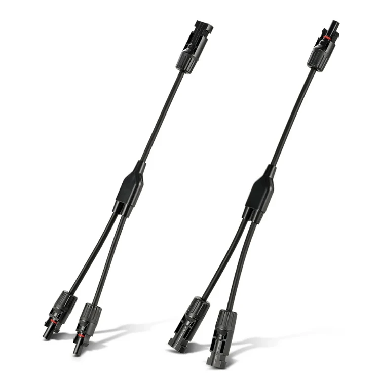 Solar Connectors 30A Y Branch Parallel Adapter Solar Cable Connectors Solar Panel Connectors Wire Plug Tool Kit for Solar Panel