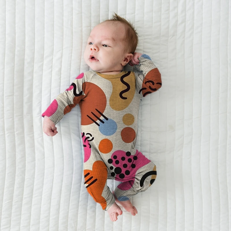 HOT SALE Zipper bamboo spandex breathable baby boy clothes 9-12 months 1-3 years girls summer clothes for infant and toddler