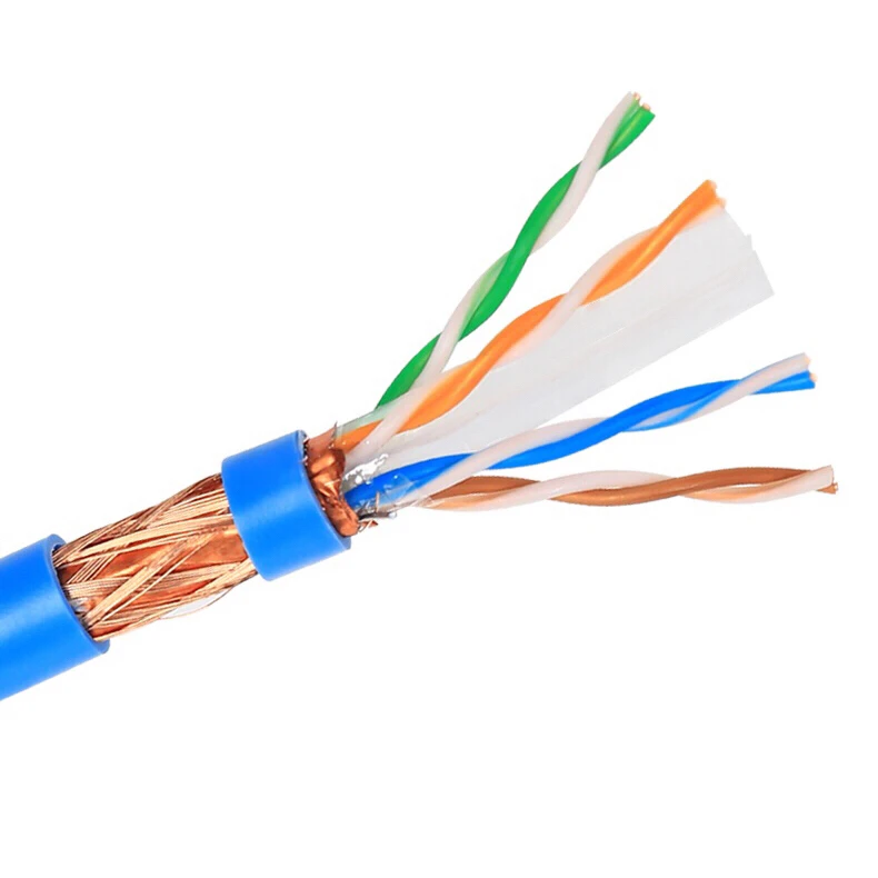 KICO OEM Cat6a SFTP STP Крытый быстрая скорость Cat 6a сетевой кабель Ethernet Lan кабель высокого качества Лучшая цена