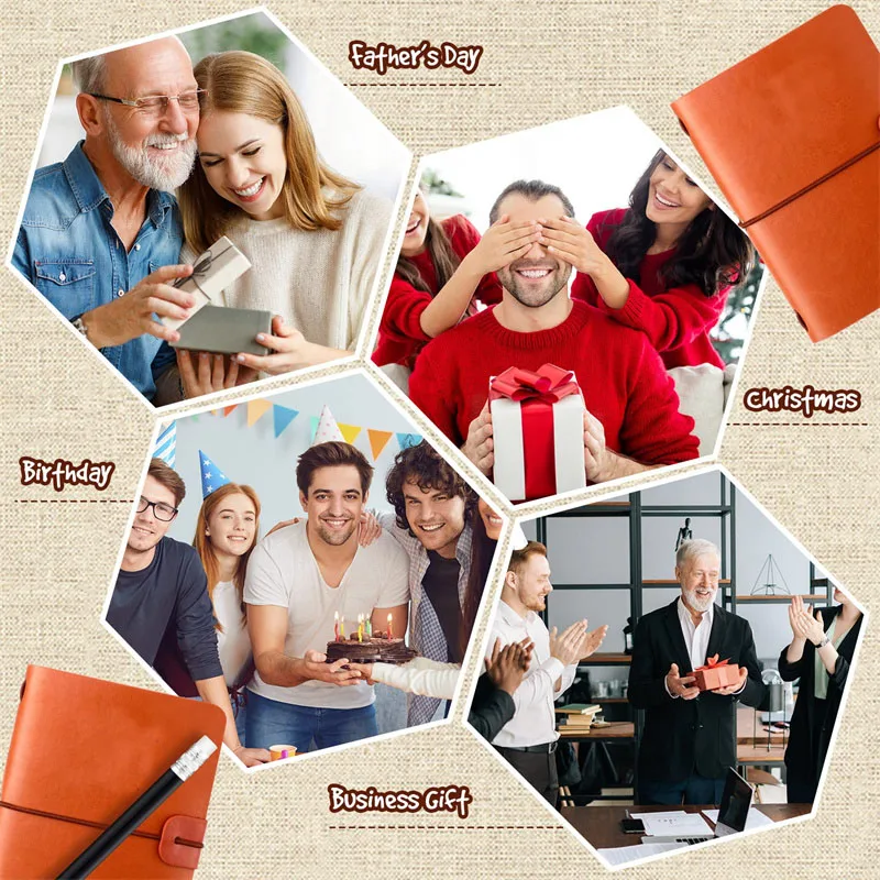 Golf Scorecard Book With Pencil Leather Golf Journal Notebook Golf Log Book Pocket Score Book for Men