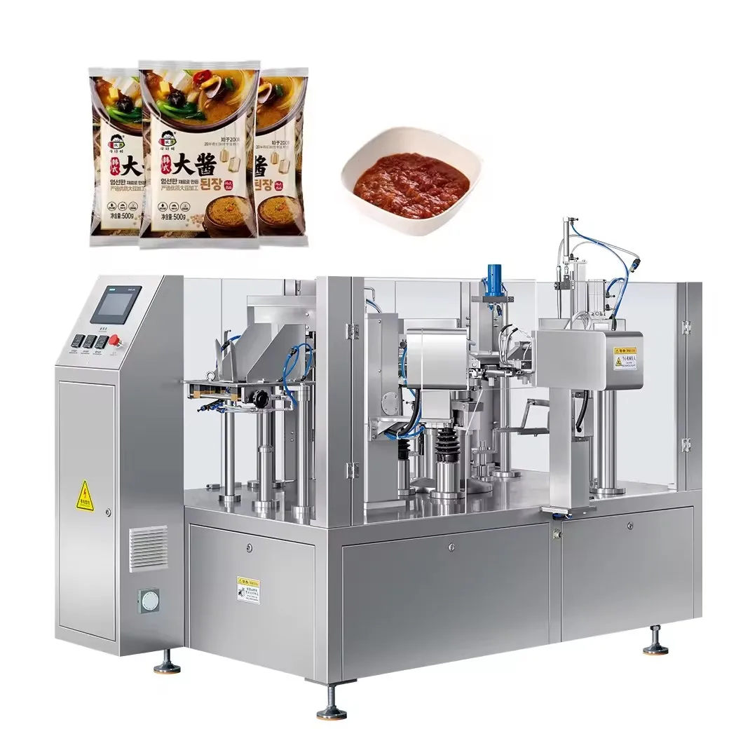 Automatic Liquid bagging Packaging Machine paste sauce jam honey Premade Bag Packing Machine