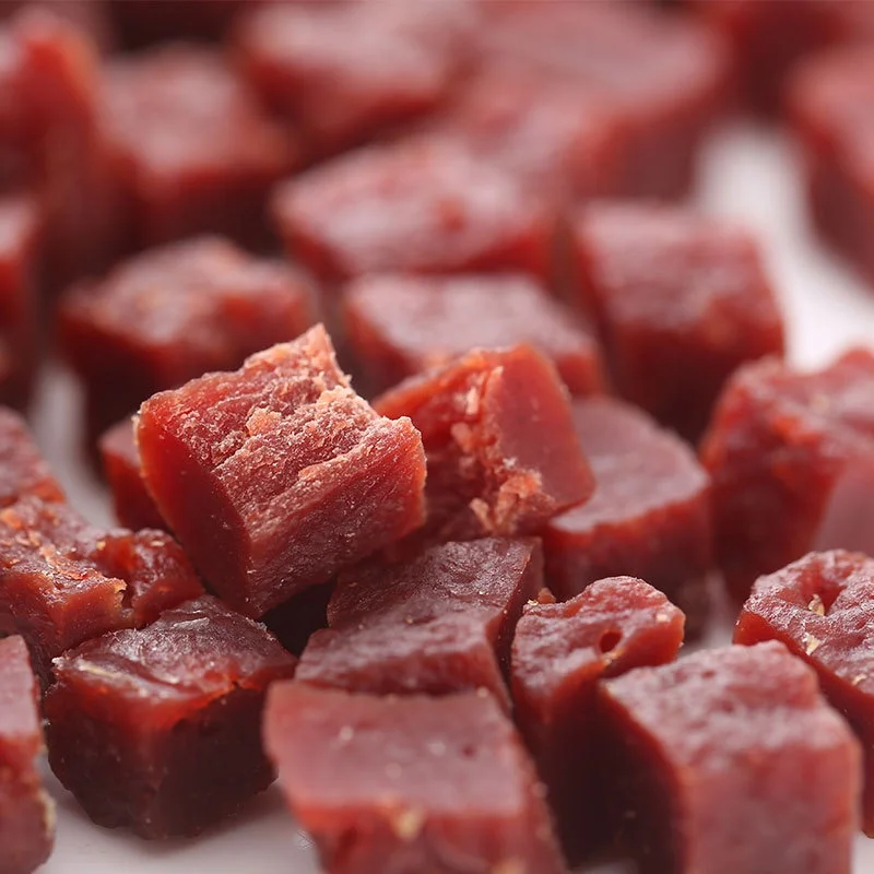 Cheap Delicious high protein low fat pet snacks beef pellets 100g dog training reward meat pellets mixed with food