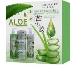 Wholesale SkinCare Set 5 in 1 Kit For All Skin Hydrating Whitening Anti Aging Deep Nourish Collagen Aloe Rose Facial Moisturizer