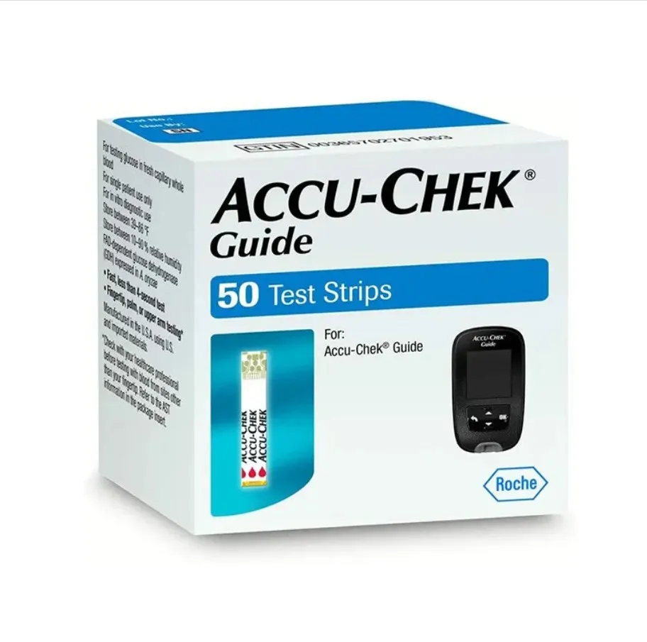 Accu Chek Guide Blood Glucose Test Strip Home Glucometer Test Strips