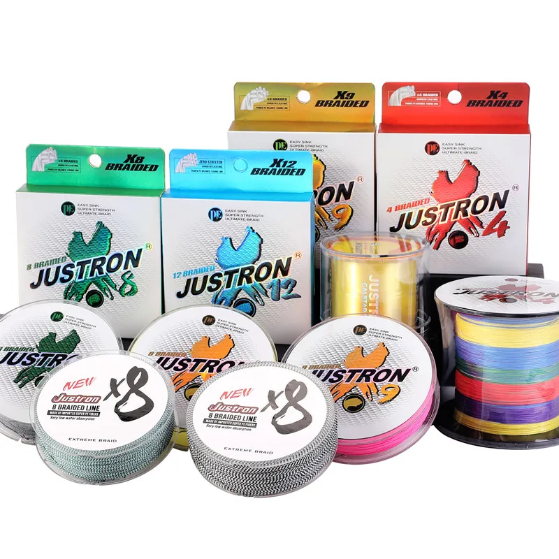 Candy Color 300m Super 8 Strands Braid Multifilament Fishing Wire 8 Strands Braided Pe Fishing Line