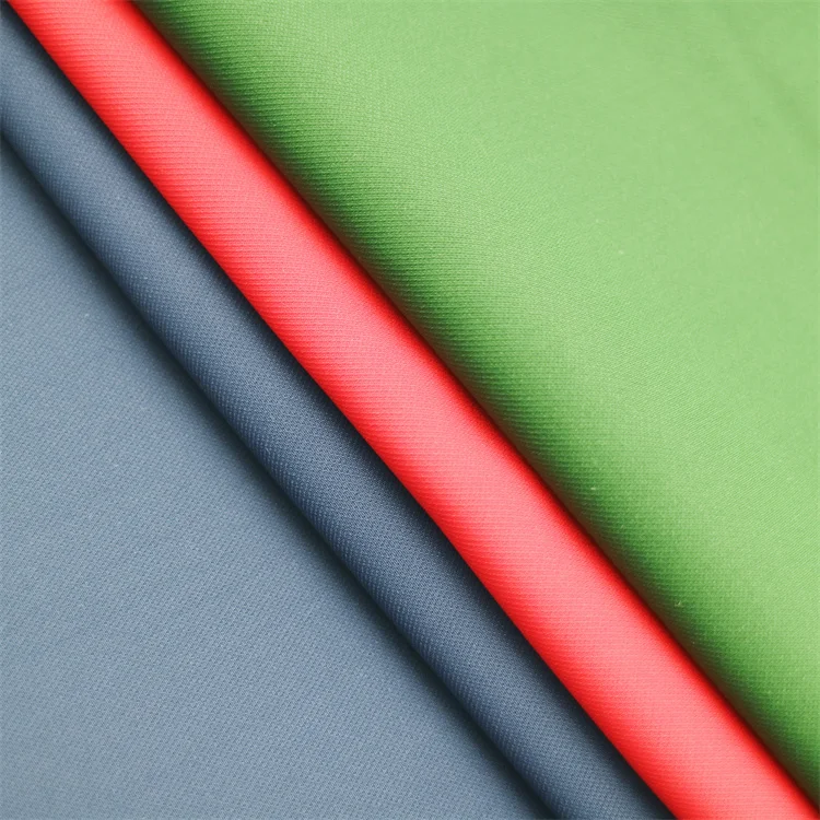 High Quality 95% Polyester 5% Spandex  Wave Strip Solid Color Soft Fabric