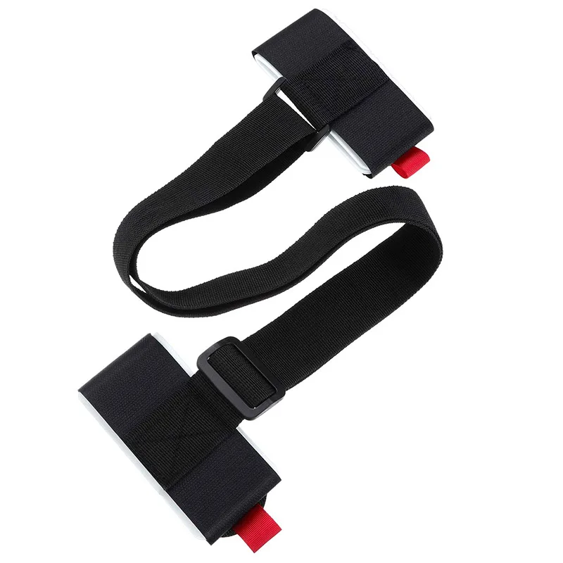 Adjustable Carrier Handle Lash Straps Hook Loop Protection Black Nylon ski shoulder carrier