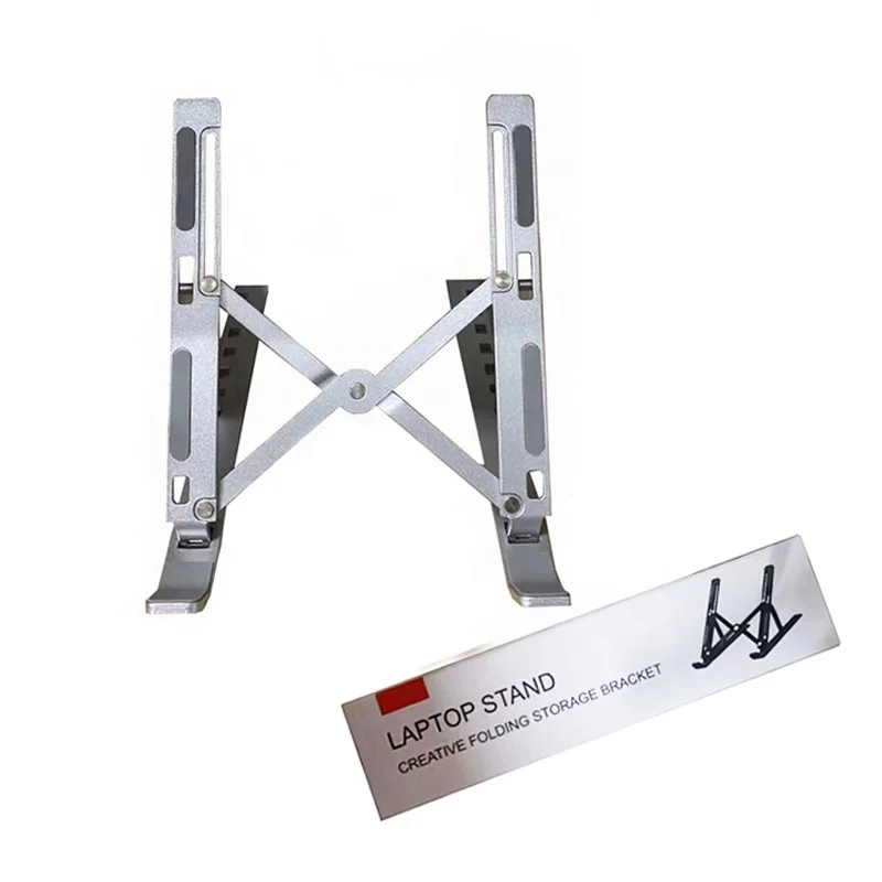 Custom Metal Slim Laptop Stand Portable Aluminum Laptop Stand Adjustable Support Laptop Stand For Tablet Notebook