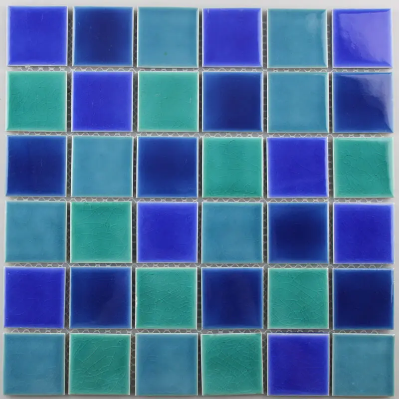 Hilite new style modern glazed porcelain ceramic mosaic tile for swimming pool floor border tiles swimming pool mosaics