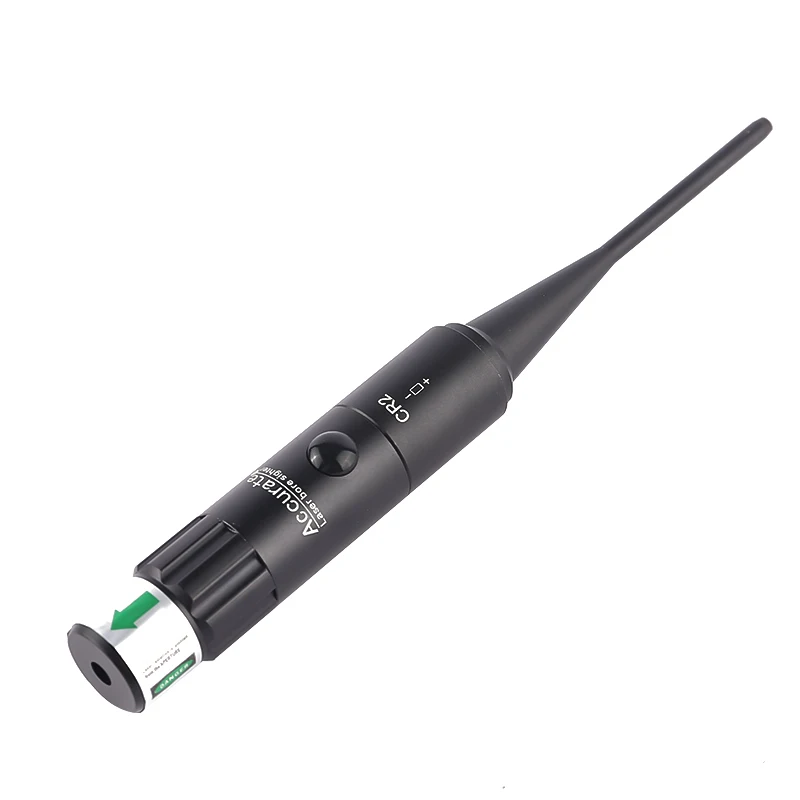 Tactical Hunting Green Laser Bore Sight Kit for .177 to .64 Caliber Green Dot Laser Boresighter With On Off Switch For Airsoft R
