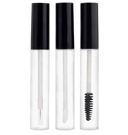 2020 Wholesale Plastic Empty Eyeliner Container Roll on Engraving Pet Cosmetic Lip Gloss Tube Plastic and glass bottle