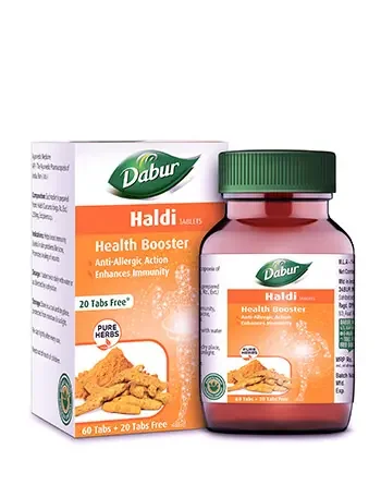 Самые продаваемые медицинские добавки Dabur чистые травы повышающие иммунитет таблетки Haldi доступные по лучшей цене