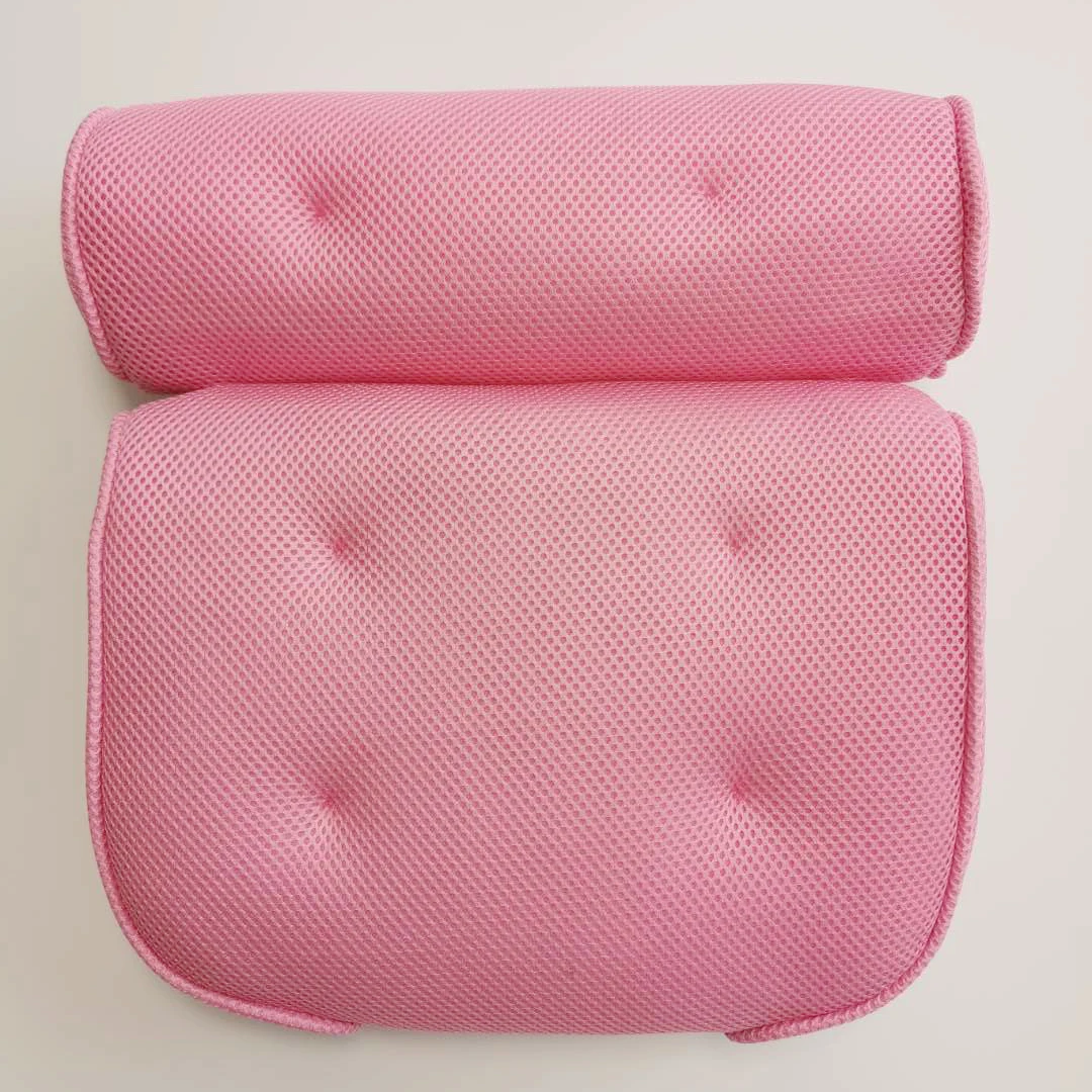 new design 3D air mesh spa bath pillow for neck support