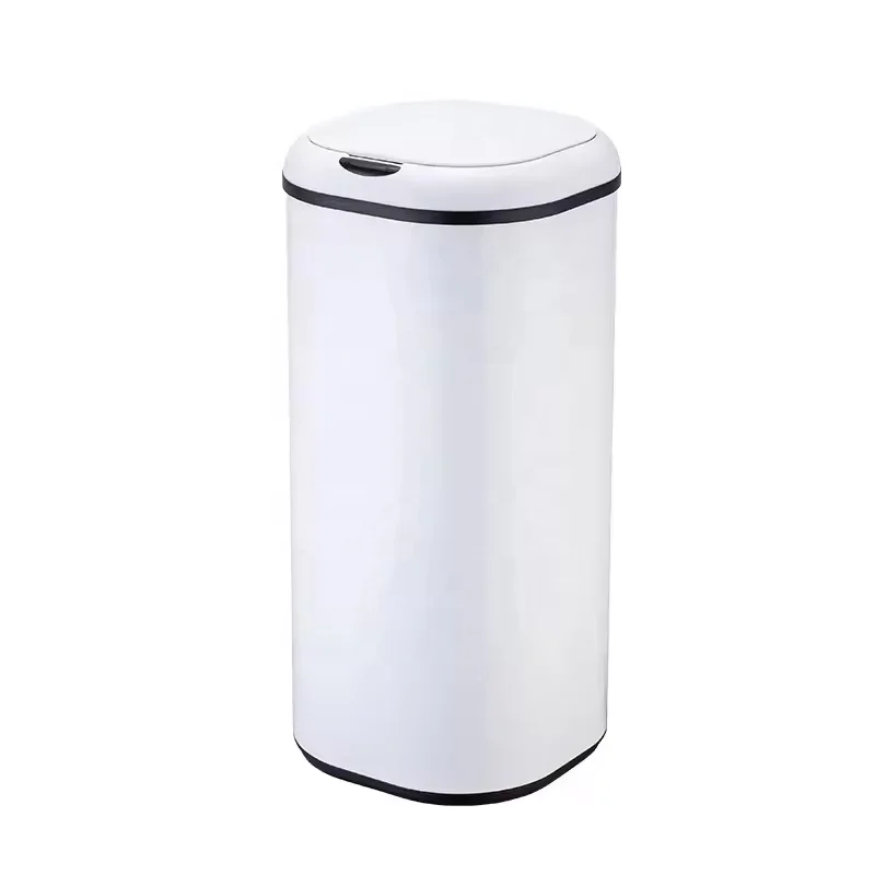 30L 38L Smart Waste Bin White Automatic Kitchen Trash Can Sanitary Bins With Sensor Bathroom Sensor Bin