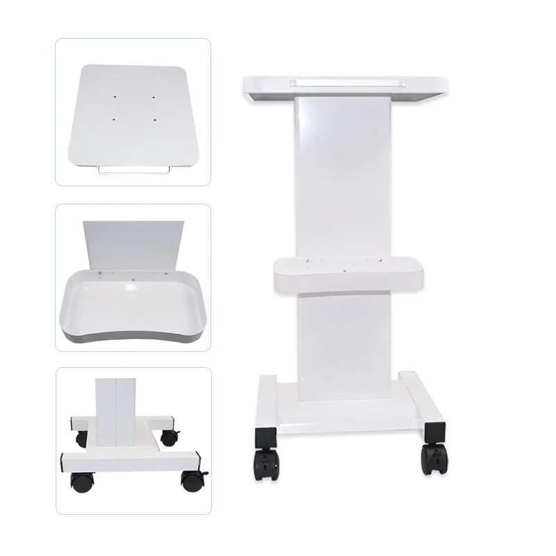 Portable Good Quality Moving Trolley with Tray Power outlet For Beauty Salon Spa Device