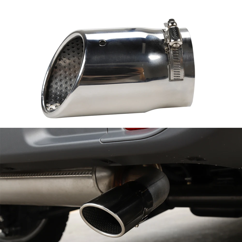 Car Mufflers for Jeep Wrangler 2018 Car Rear Tail Exhaust Pipe Steel Car Exhaust Tip Tube for Jeep Wrangler JL Accessories