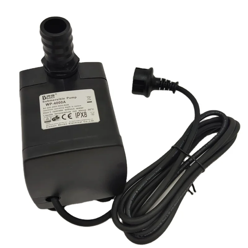 GS Certificated High Pressure 4000L/H  1040GPH 12V water pump for garden fountain pump aquarium pump-4000A