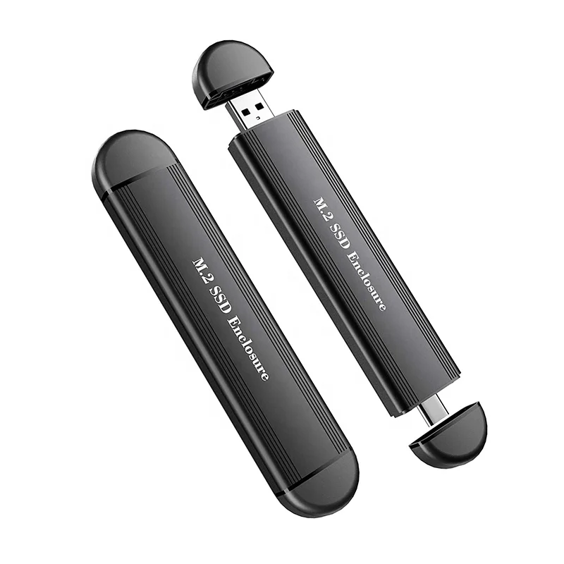 Корпус для SSD-накопителя 2 в 1 Тип C USB M.2 Nvme 10 Гбит/с высокоскоростная