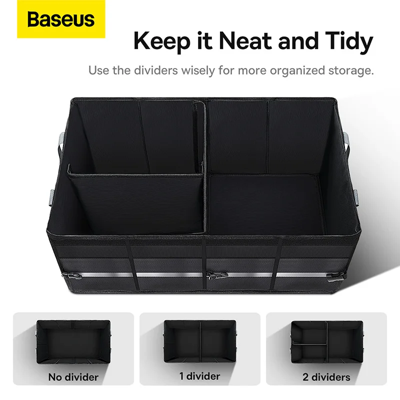 Baseus 60L Car Trunk Organizer Box Large Capacity Auto Multiuse Oxford Cloth Folding Storage Bag