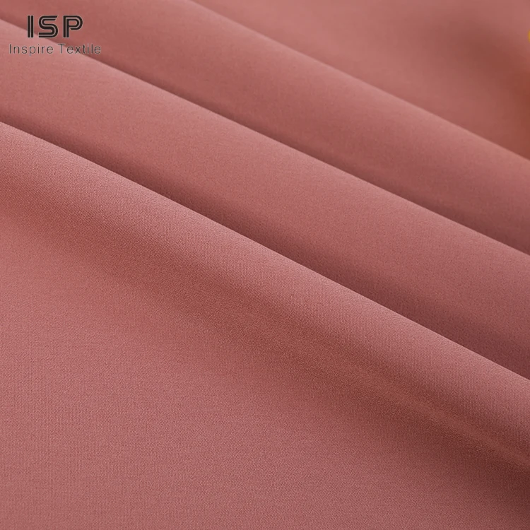 Factory direct sale woven double faced polyester spandex fabric for dress