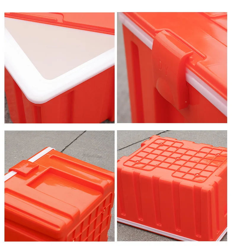 HDPE Outdoor Food Plastic Refrigerated Transport Turnover Insulation Box Hotel Fast Food Takeaway Insulation Preservation Cooler