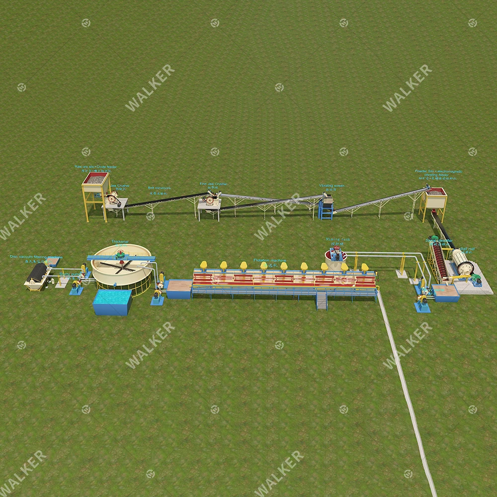 250TPD Complete Mining Flotation Separation Flotation Plant For Lead And Zinc