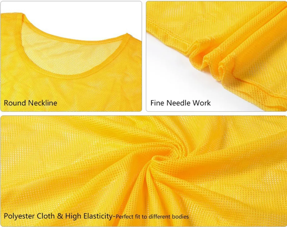 Quick Dry Football Training Vest Jersey Bib Vest High Quality Mesh Sportswear Adults Soccer Wear Shirts & Tops Custom OEM ODM