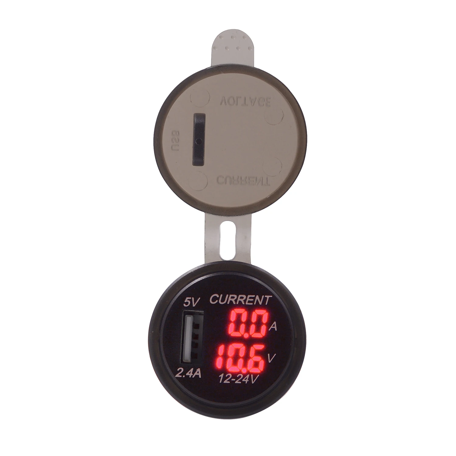 Wholesale Price Cheap 2.4A Car Single Usb Socket Led With Voltage And Current Display
