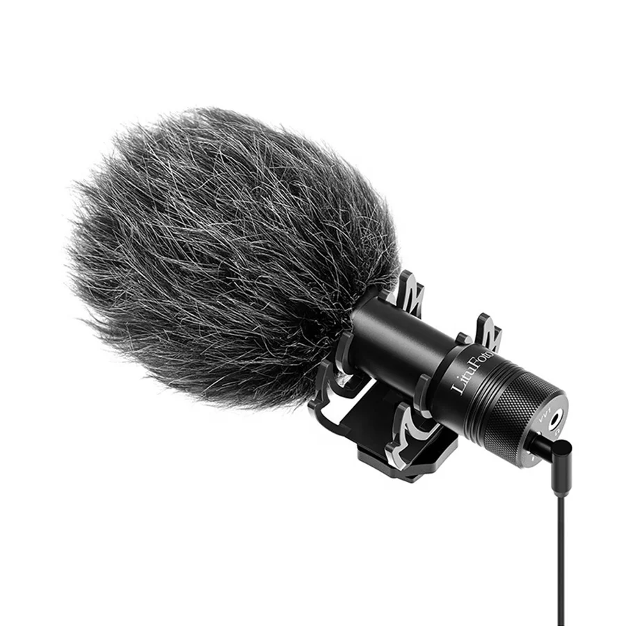 Cardioid Microphone for DSLR camera vlog video interview radio recording live broadcast