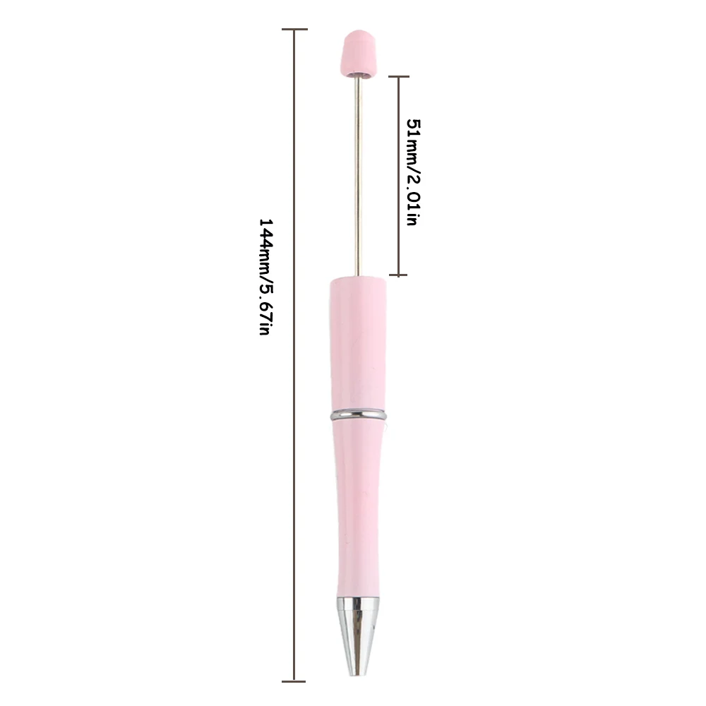 Popular Design DIY Plastic Ballpoint Pen Gift for Kids Personalized Ball Pens Signature Plastic Beaded Pens