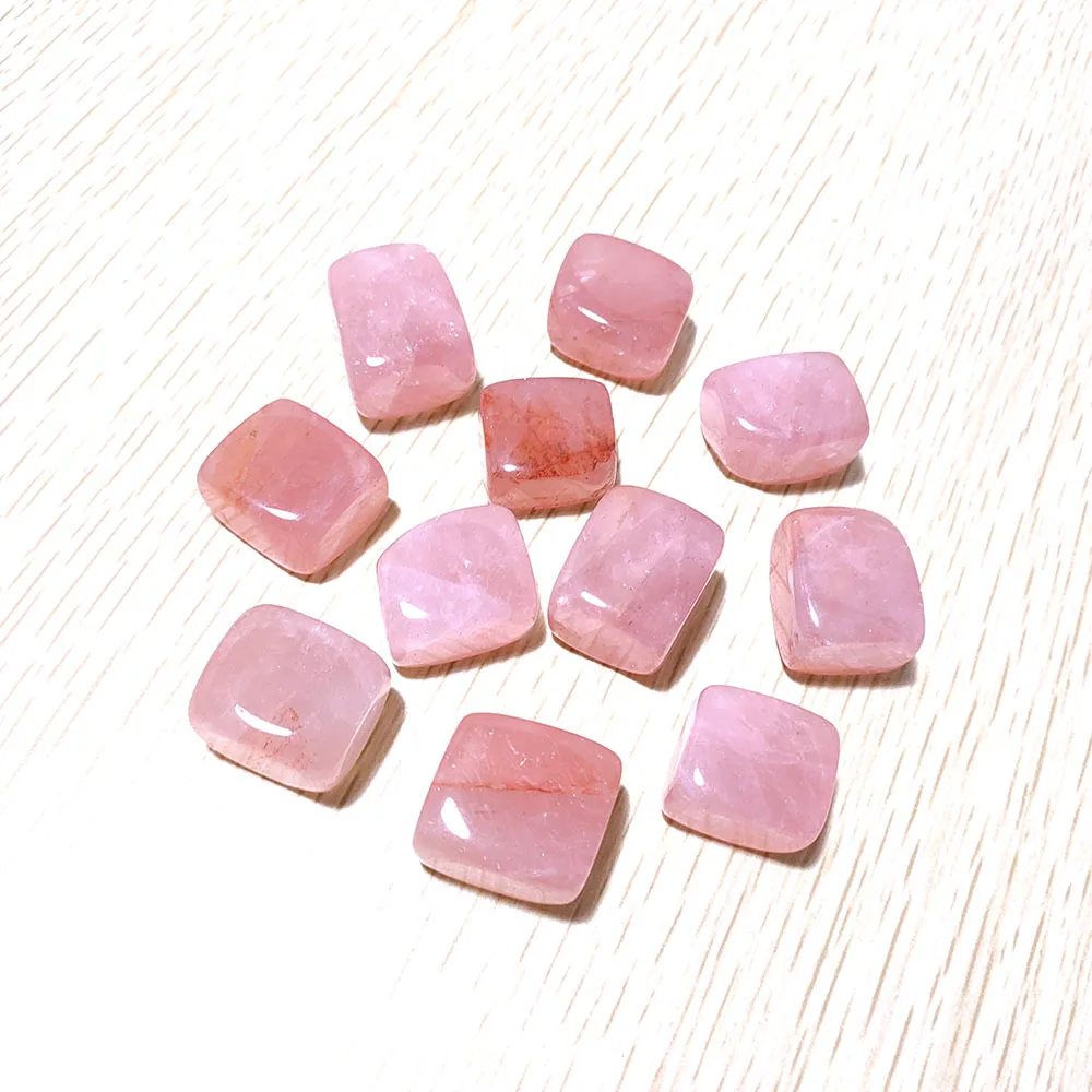 High Quality Raw Rose Quartz Crystal Block Processing Beautiful Rose Quartz Crystal Cube For Sale