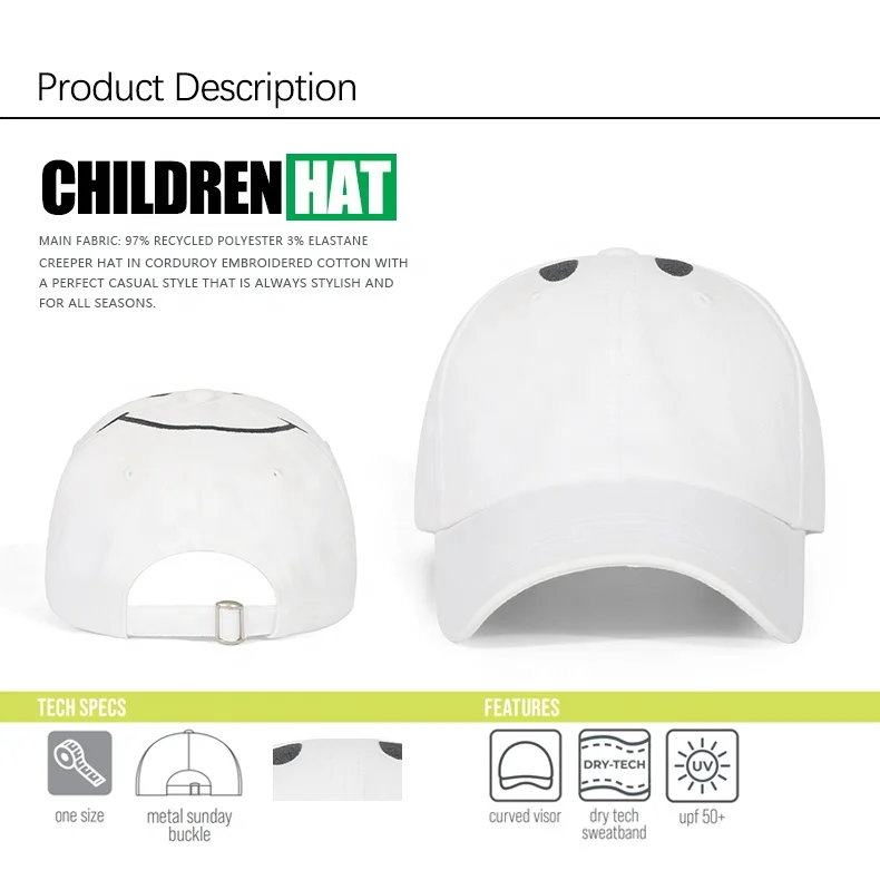 custom logo blank embroidery 5 panel cap spring summer casual funny kawai cute smile face hat