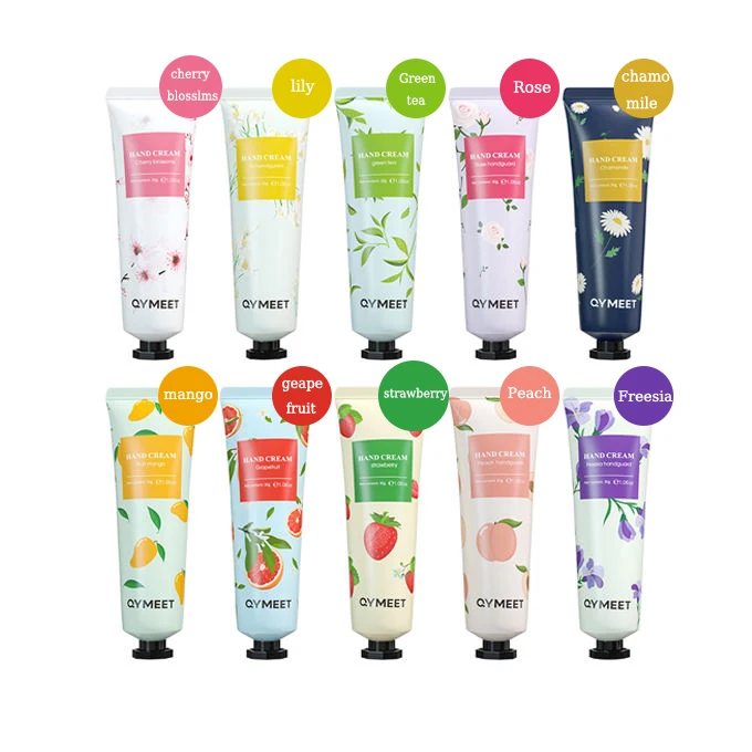 Private Label Portable Hand Cream Fragrance Refreshment Hand Cream Adults Lotion Cream Skincare Nourishing Moisturizing Flower