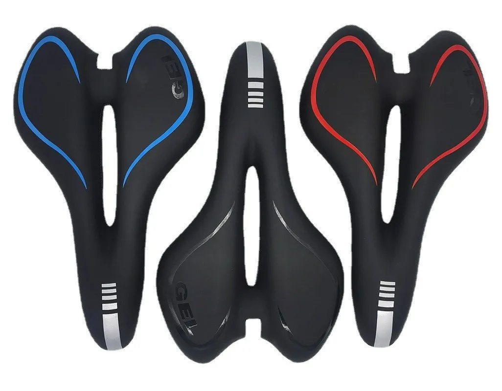 Mountain Bike Saddle/Comfortable Road Cycling Saddle/Breathable Silicone seat for bike