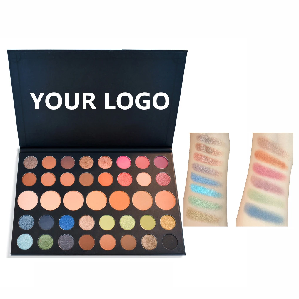Косметика, неоновые тени для век 39 цветов, палитра для макияжа глаз, небольшой минимальный заказ, без логотипа