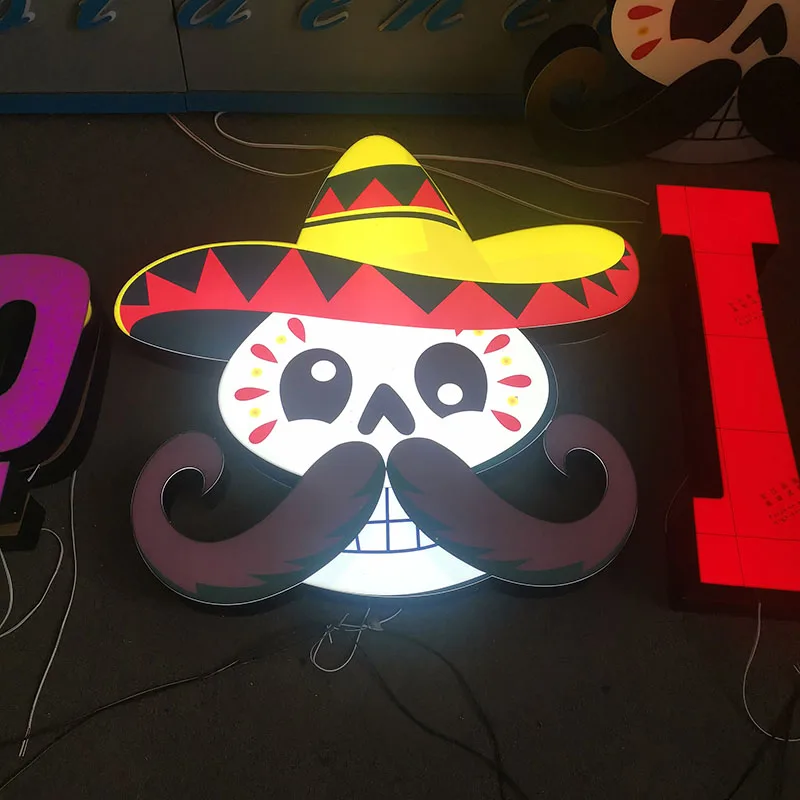Custom Outdoor Led Business Signage Frontlit Wall Logo Sign LED Light up Channel Letter Aluminum