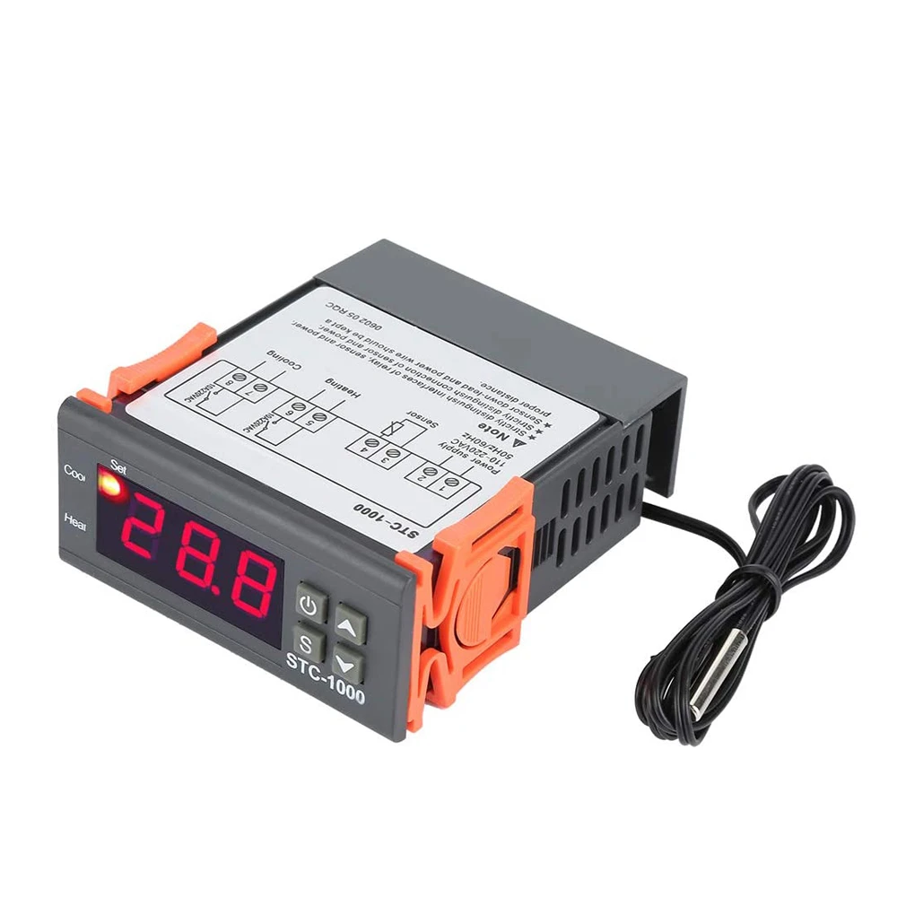 STC-1000 STC 1000 LED Digital Thermostat for Incubator Temperature Controller Thermoregulator Relay Heating Cooling 12V 24V 220V